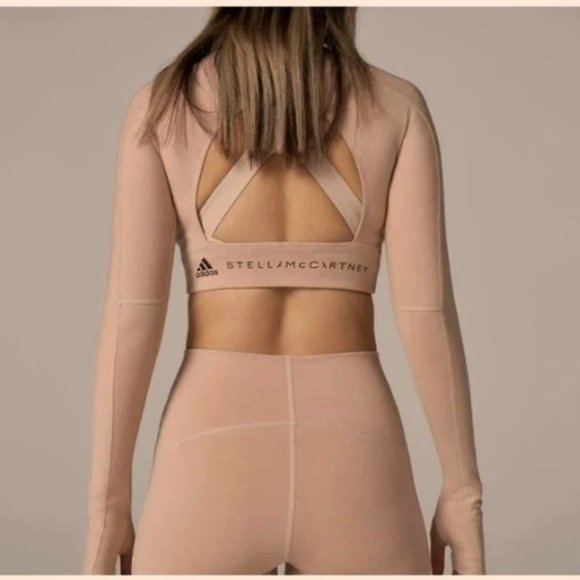Adidas Stella McCartney TrueStrength Long Sleeve Crop Top - Picture 2 of 8